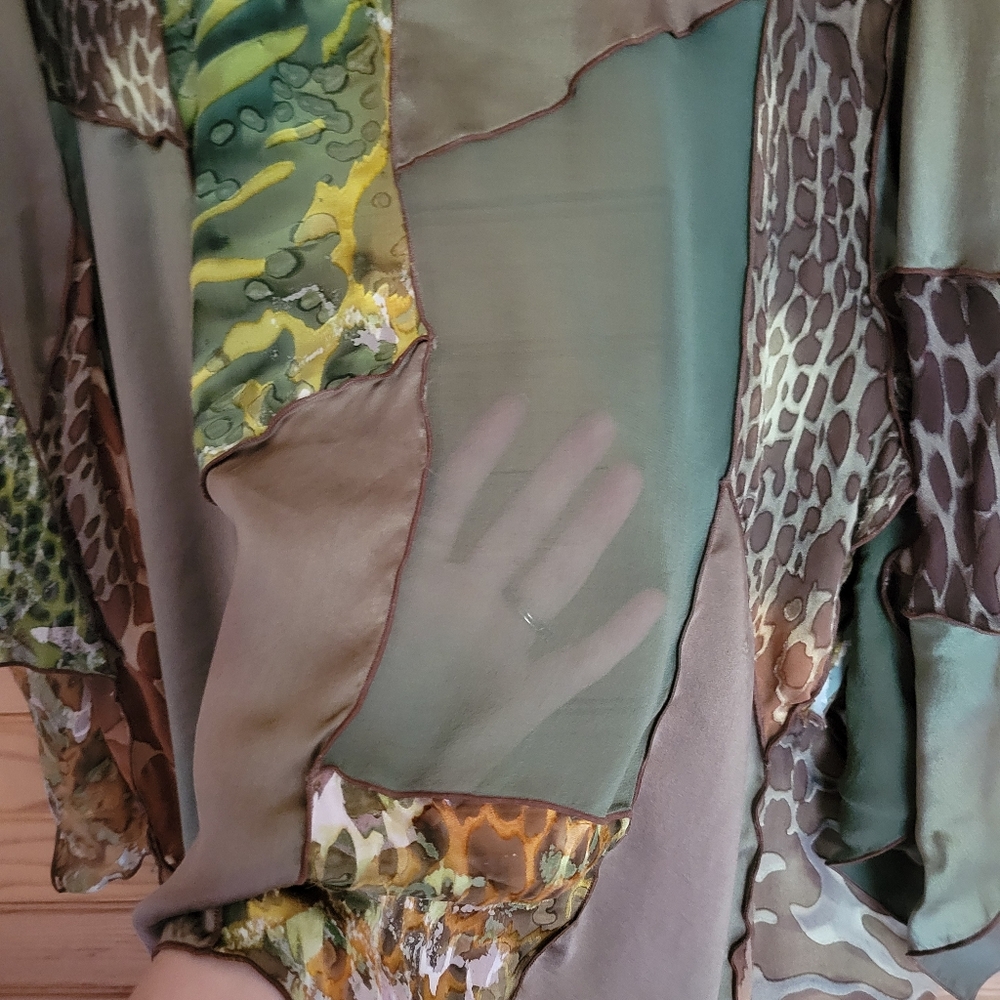 Simply Silk Womens Lightweight Patchwork Shawl, S… - image 8